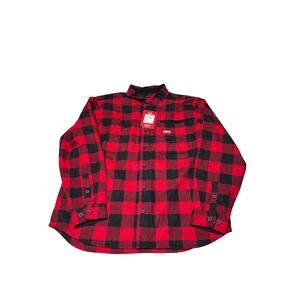 NWT Milwaukee Gridiron Flannel Shirt Mens XL Red Black Buffalo Plaid M551R-XL